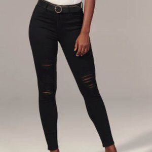 NWT Abercrombie & Fitch Black Skinny Jeans